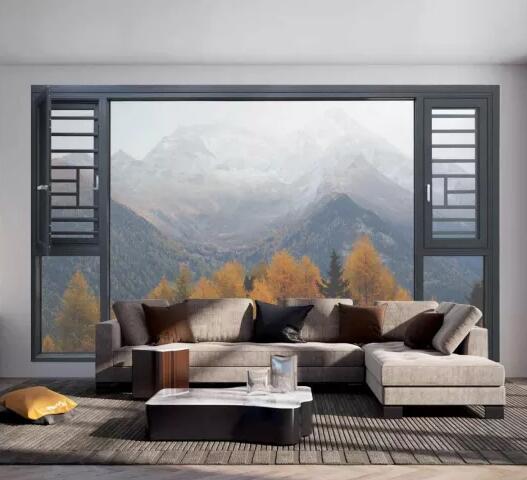 120-40面节能隔热平开窗